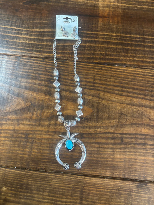 Sliver + Turquoise Horseshoe NES