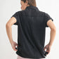 Mineral Wash Half Button Tee