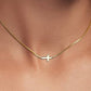 18K STAINLESS STEEL TARNISH FREE CROSS NECKLACE