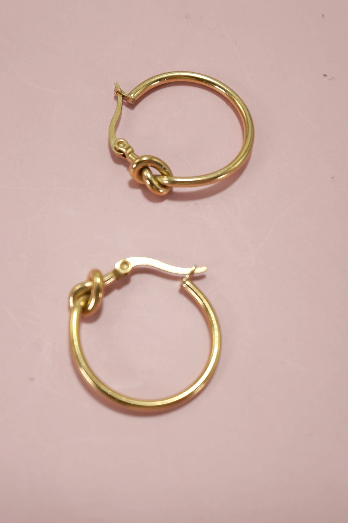 18K STAINLESS STEEL WATERPROOF TARNISHFREE  HOOPS