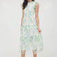 FLORAL SMOCKED RUFFLE DETAIL TIERED MAXI DRESS