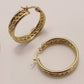18K STAINLESS STEEL WATERPROOF TARNISH FREE HOOPS