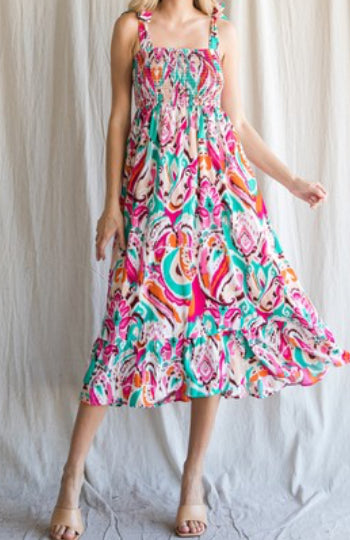 Paisley Midi Dress