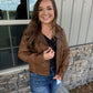 Faux Brown Leather Jacket