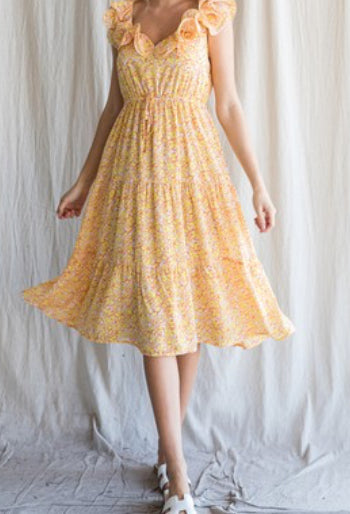 Yellow Midi Dress