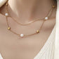 18K STAINLESS STEEL TARNISH FREE LAYERED NECKLACE