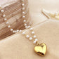 18K STAINLESS STEEL TARNISH FREE HEART NECKLACE