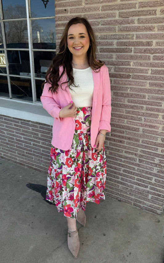 Fuchsia Flower Skirt