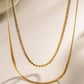STAINLESS STEEL TARNISH FREE RHINESTONE NECKLACE
