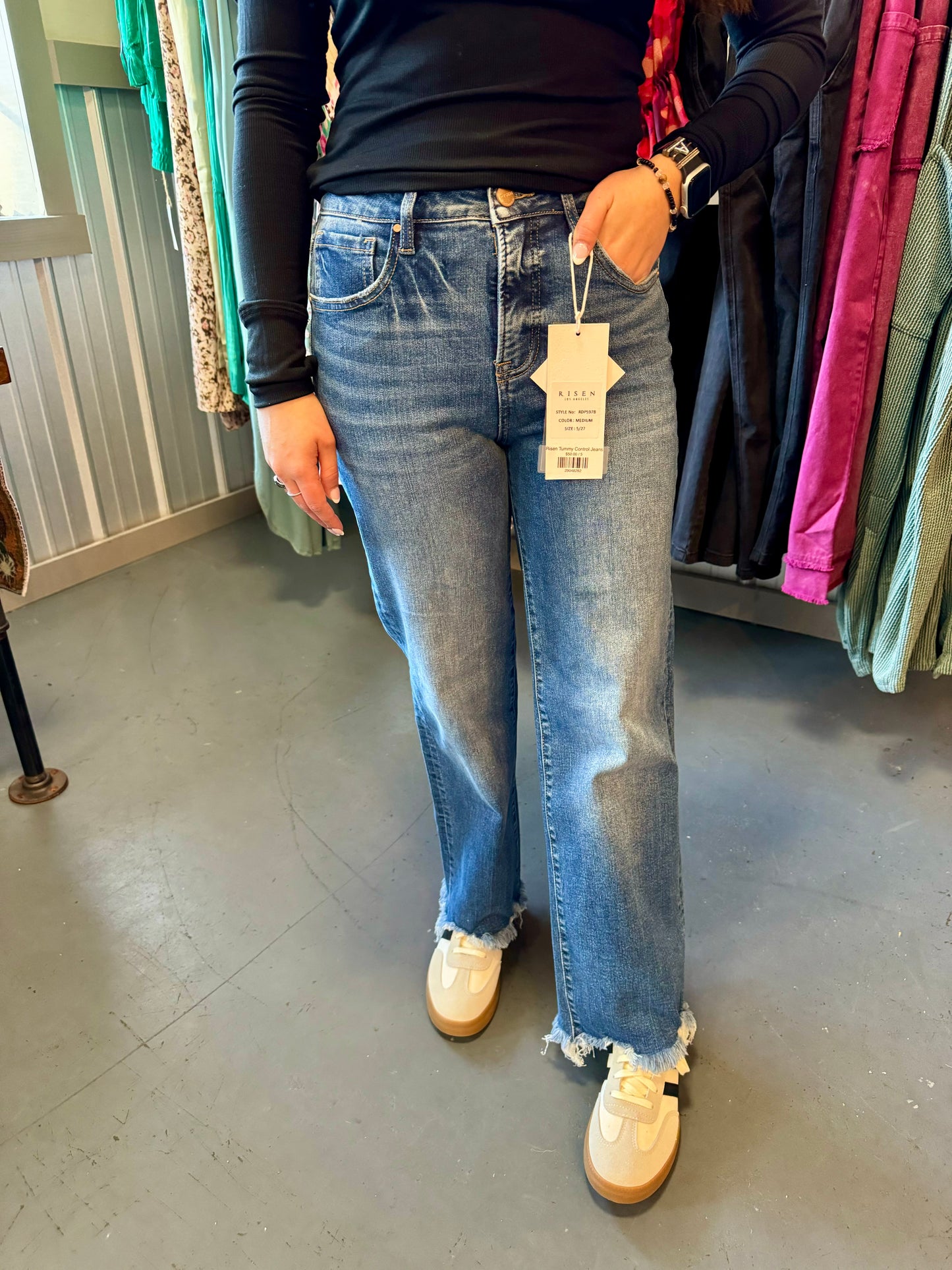 Risen Tummy Control Jeans