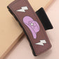 JUMBO FAUX LEATHER WESTERN COWGIRL HAIR CLAW
