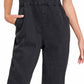 Black Relaxed Fit Overalls