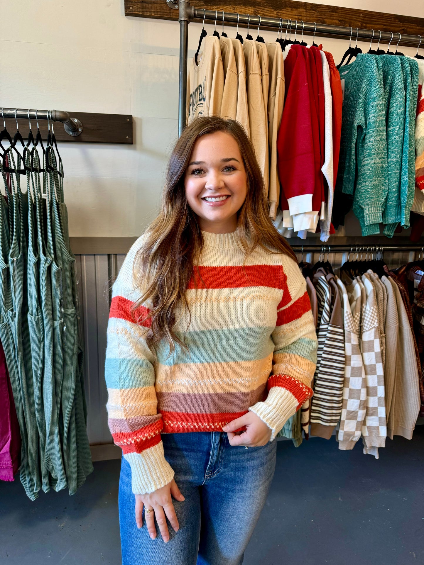 Azalea Color Block Knit Sweater