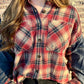 Vintage Red Plaid Button Down