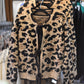 Leopard Print Tie Cardigan