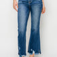 High Rise Ankle Flare jeans