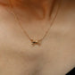 18K STAINLESS STEEL TARNISH FREE BOW NECKLACE