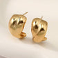18K STAINLESS STEEL TARNISH FREE HUGGIE EARRINGS