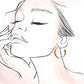 18K STAINLESS STEEL WATERPROOF TARNISH FREE HOOPS