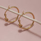 18K STAINLESS STEEL WATERPROOF TARNISHFREE  HOOPS