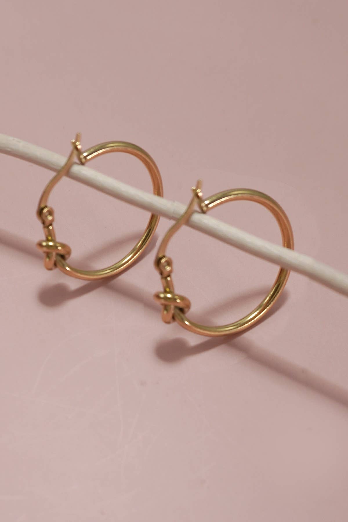 18K STAINLESS STEEL WATERPROOF TARNISHFREE  HOOPS