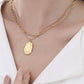 18K STAINLESS STEEL TARNISH FREE LAYERED NECKLACE