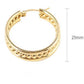 18K STAINLESS STEEL WATERPROOF TARNISH FREE HOOPS