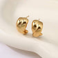 18K STAINLESS STEEL TARNISH FREE HUGGIE EARRINGS