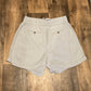 Curvy Grey Drawstring shorts